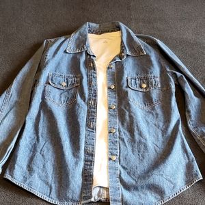 Gap Blue Jeans Denim Shirt